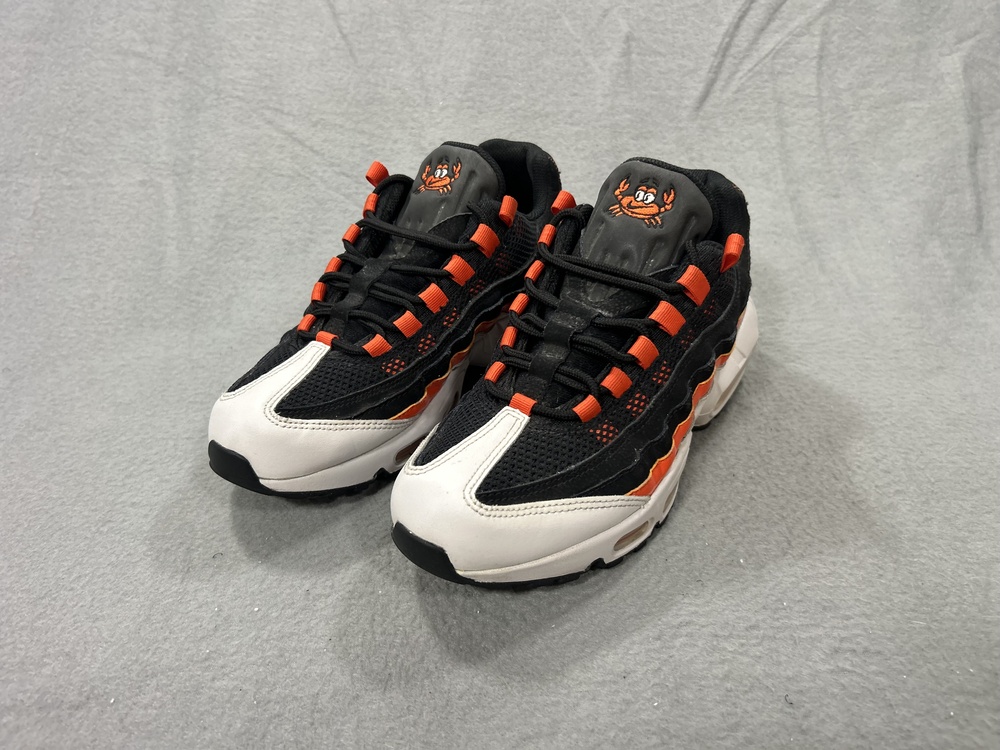 Nike Air Max 95 Baltimore Away Shoes Mens Size 8 Black Orange Crab
